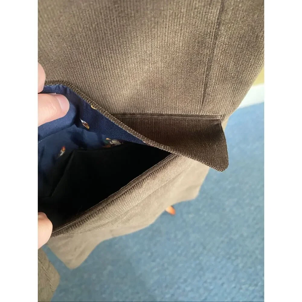 Ralph Lauren men 46XL 2 button corduroy blazer w/patch elbows brown